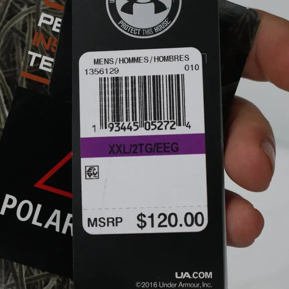 Nwt Under armour jacket Mens 2XL reversible Polartec fleece micro series pockets